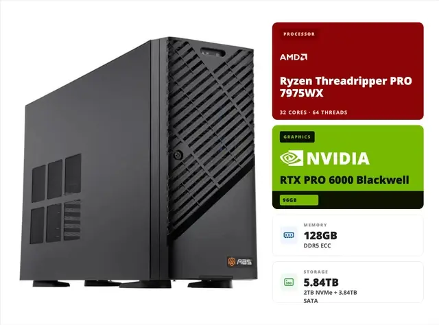ABS AI Workstation – RTX PRO 6000
